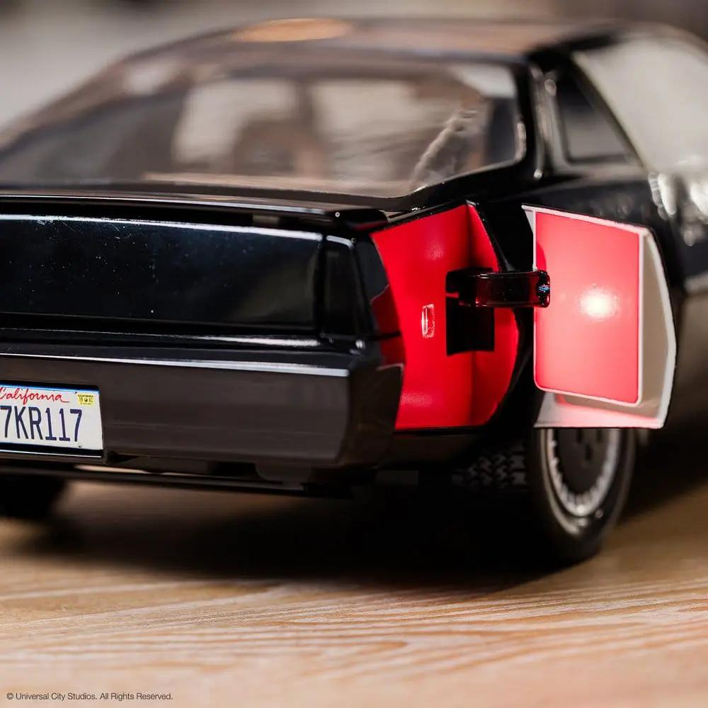 Coche de juguete diecast K.I.T.T. 1/10 EU Exclusive, negro con puertas rojas abiertas; Kimera y Foley Shop