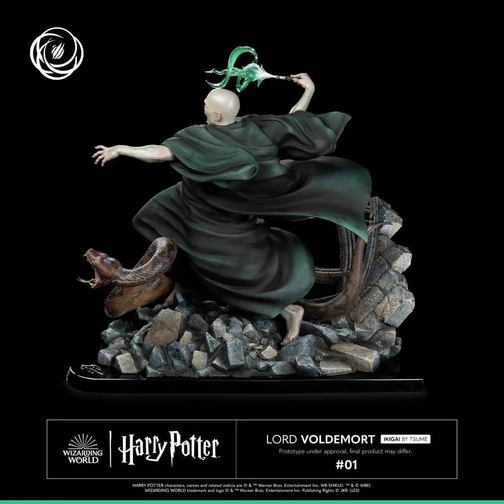 Figura de acción Lord Voldemort IKIGAI 1/6 de TSUME, 32 cm, con base rocosa y serpiente