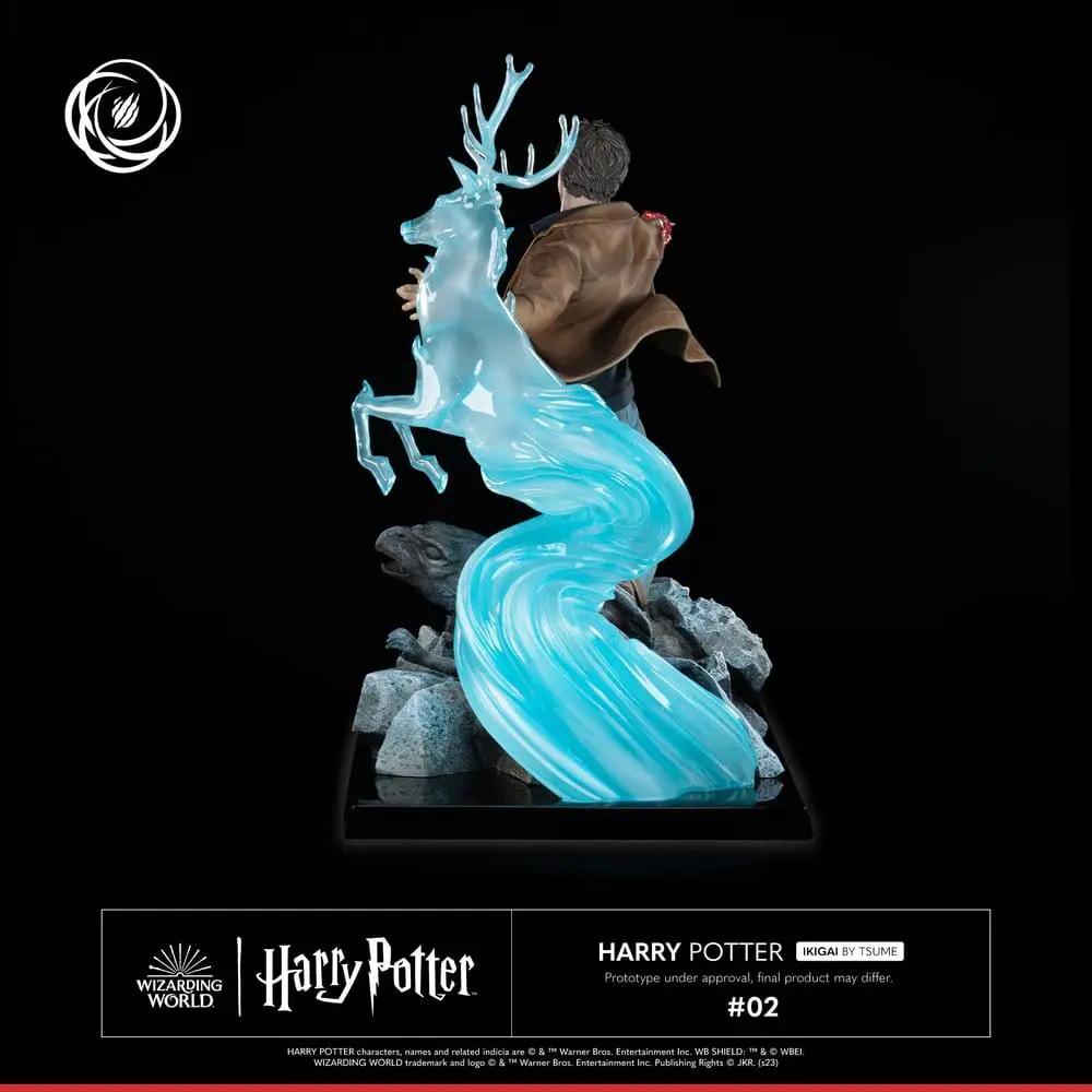 Figura de acción Harry Potter IKIGAI 1/6, 30 cm, TSUME, ciervo Patronus azul sobre base rocosa