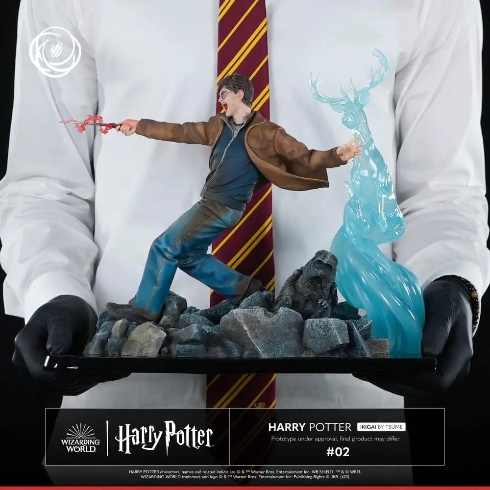 Figura de acción Harry Potter 1/6 IKIGAI TSUME, 30 cm, dos piezas con base rocosa y figura azul translúcida