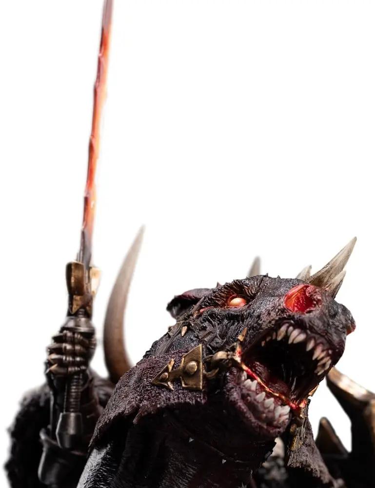 Estatua 1/10 de Archaon the Everchosen, Warhammer edición limitada, dragón negro con espada roja.