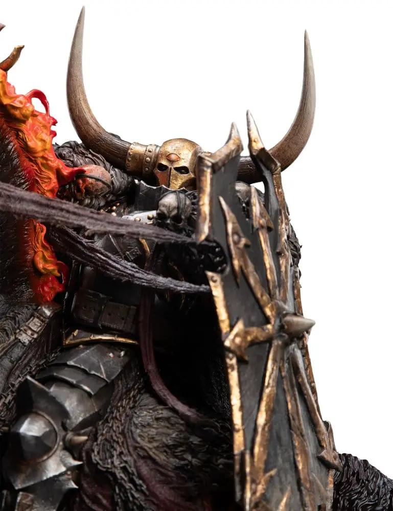 Estatua Warhammer Archaon the Everchosen 1/10, edición limitada, 54 cm, armadura dorada y escudo, Kimera y Foley Shop