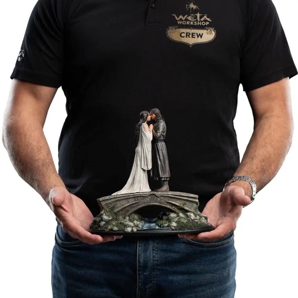 Estatua de Aragorn y Arwen, 24 cm, figura de colección de El Señor de los Anillos, WETA COLLECTABLES