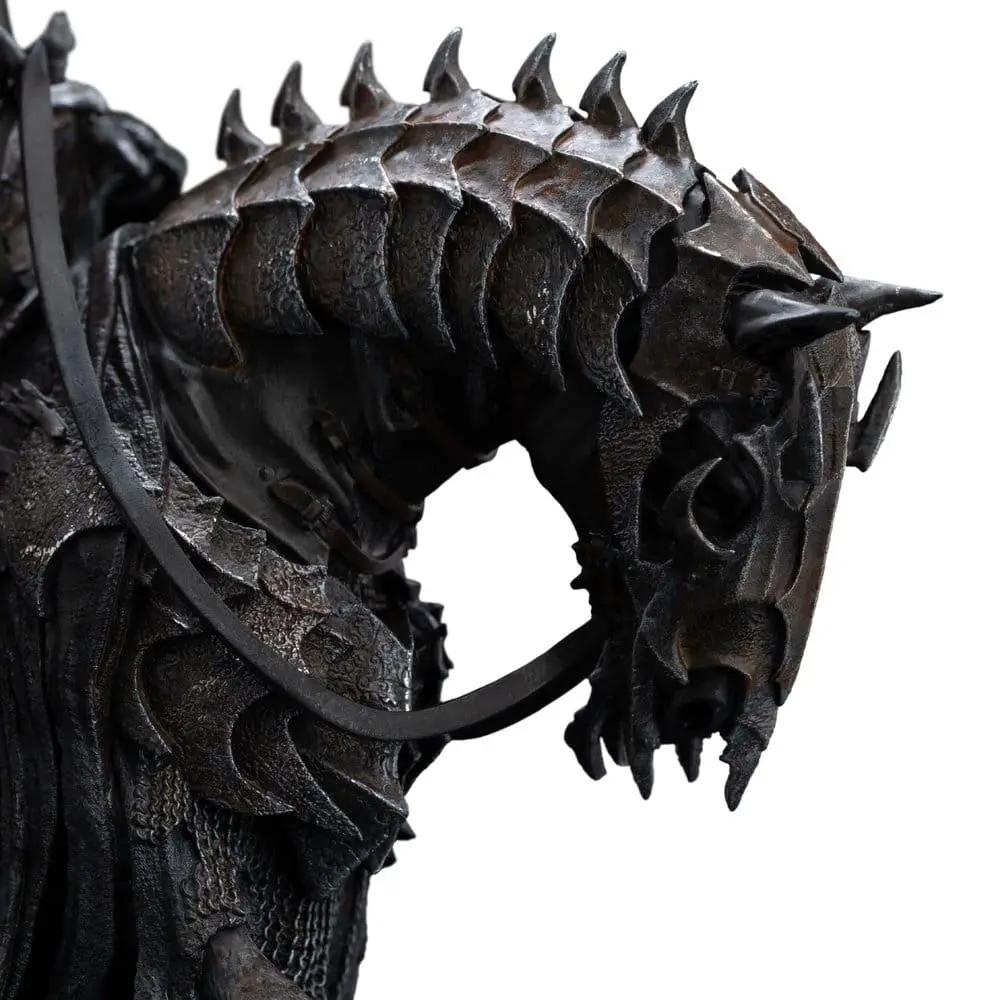 Estatua Mouth of Sauron de El Señor de los Anillos, caballo negro con armadura escamosa, 22 cm, de WETA COLLECTABLES