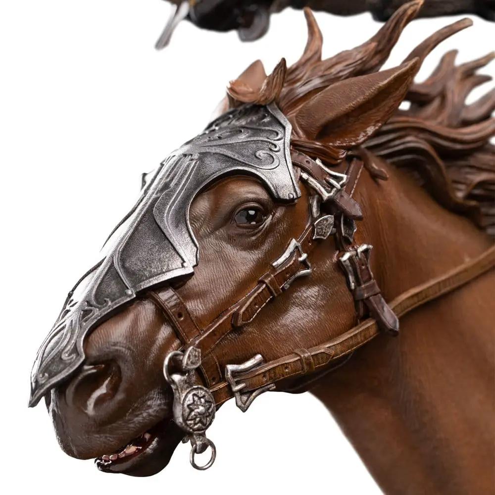 Figura 1/6 Faramir en caballo con armadura, Charge on Osgiliath, edición limitada 62 cm, WETA COLLECTABLES