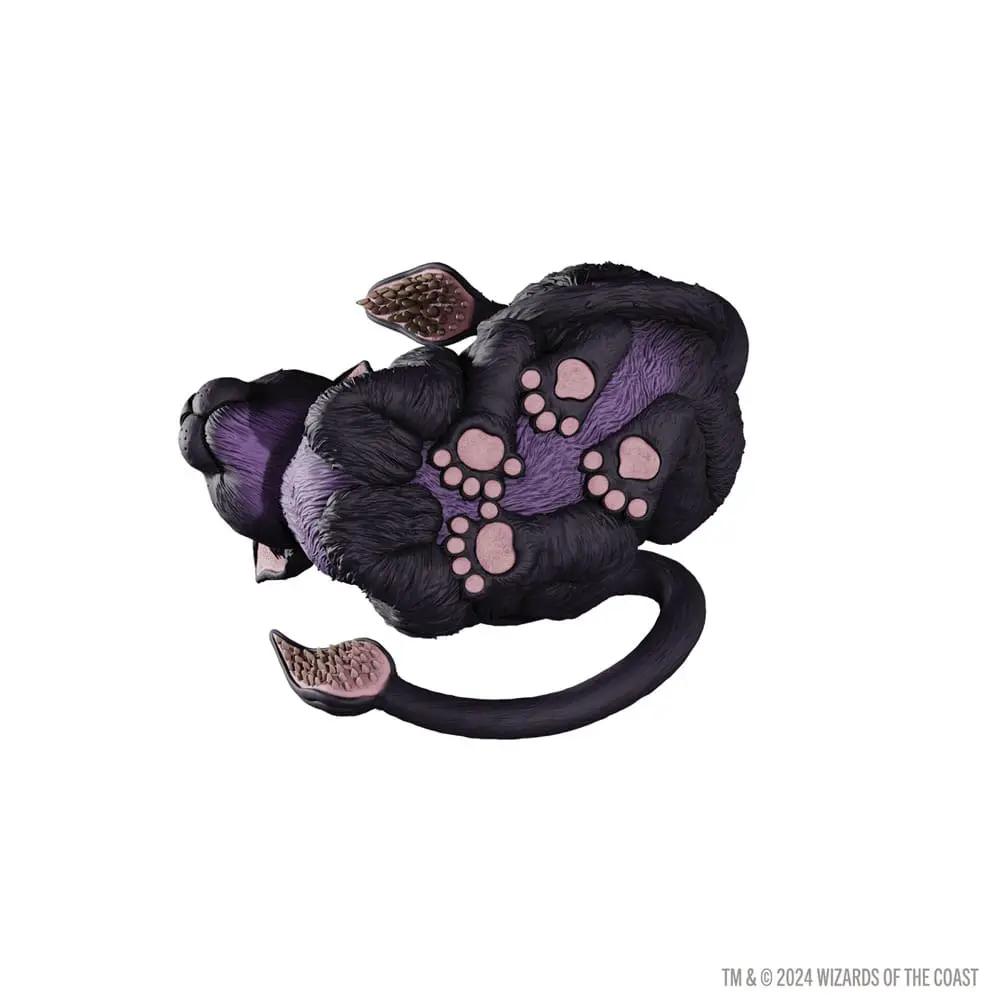 Figura Displacer Beast gatito de WizKids, pelaje morado con almohadillas rosadas, 26 cm