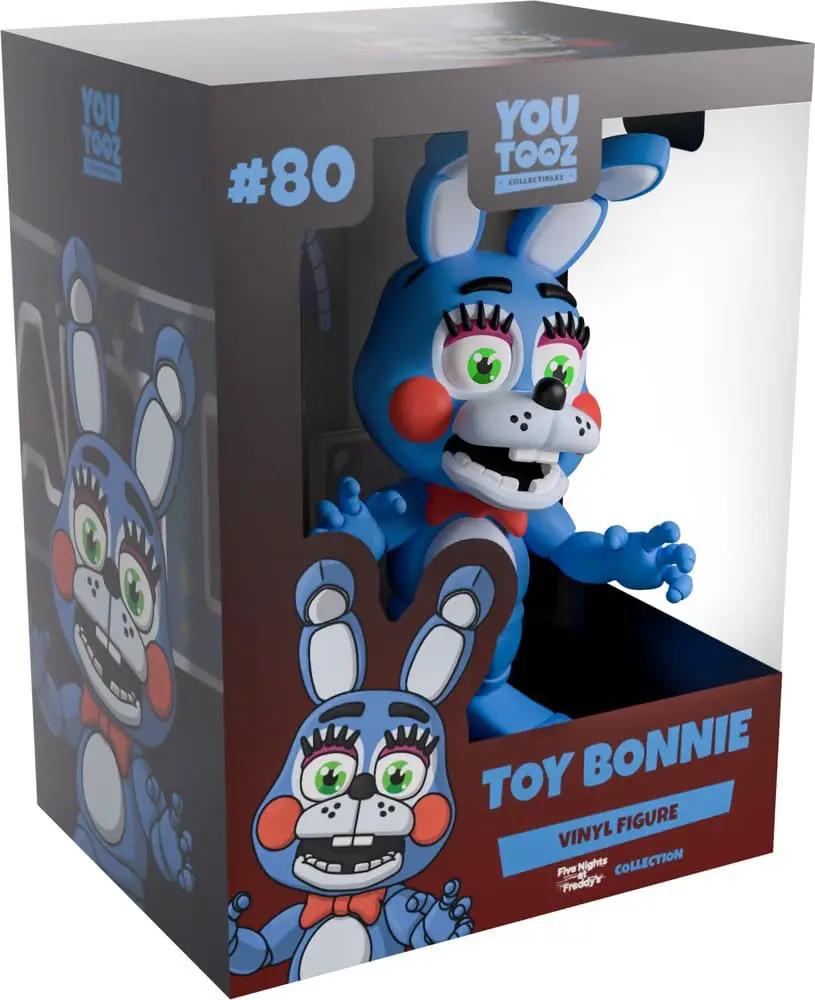 Five Nights at Freddy's Toy Bonnie vinyl figure by YouTooz, blue bunny, 14 cm tall, boxed display