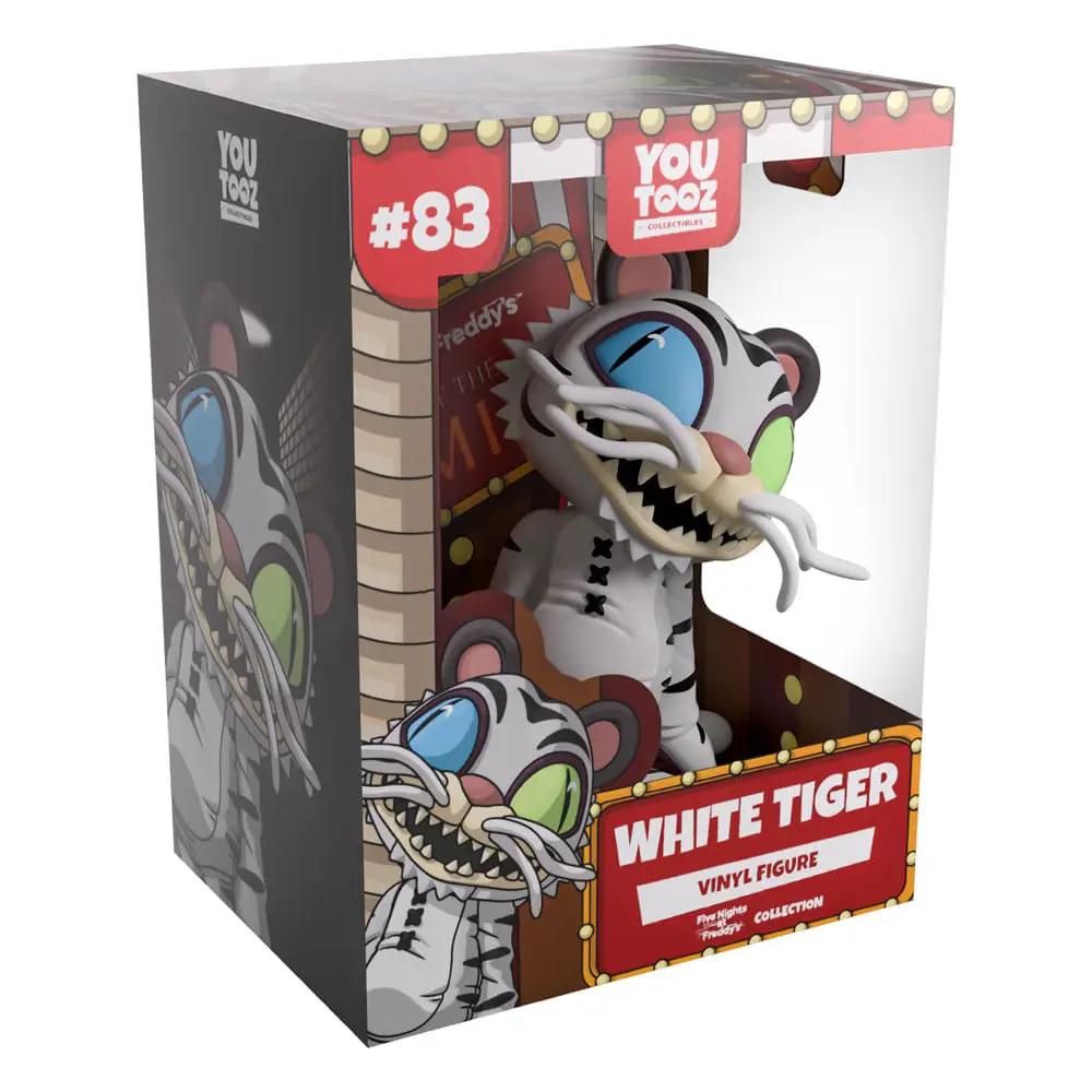 White Tiger vinyl figure by YOUTOOZ, 13 cm, Five Nights at Freddy's collectible, two figures included in display box