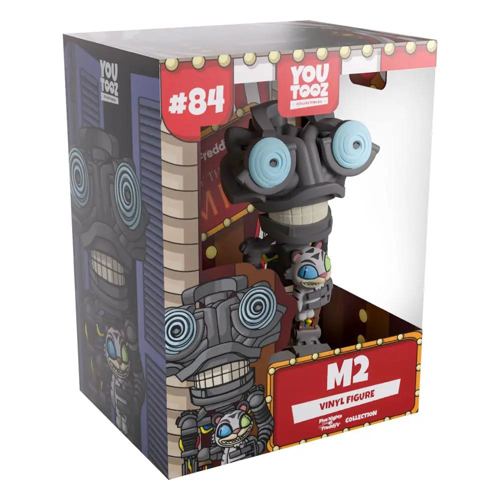 Five Nights at Freddy's M2 vinyl figure by YouTooz, 12 cm, gray with blue eyes, boxed display with two figures