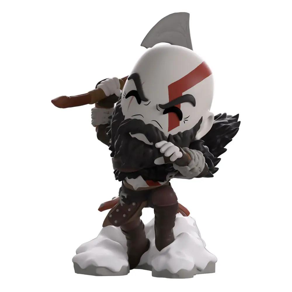 Figura vinil God of War Kratos, 10 cm, YOUTOOZ, con hacha y base de nieve